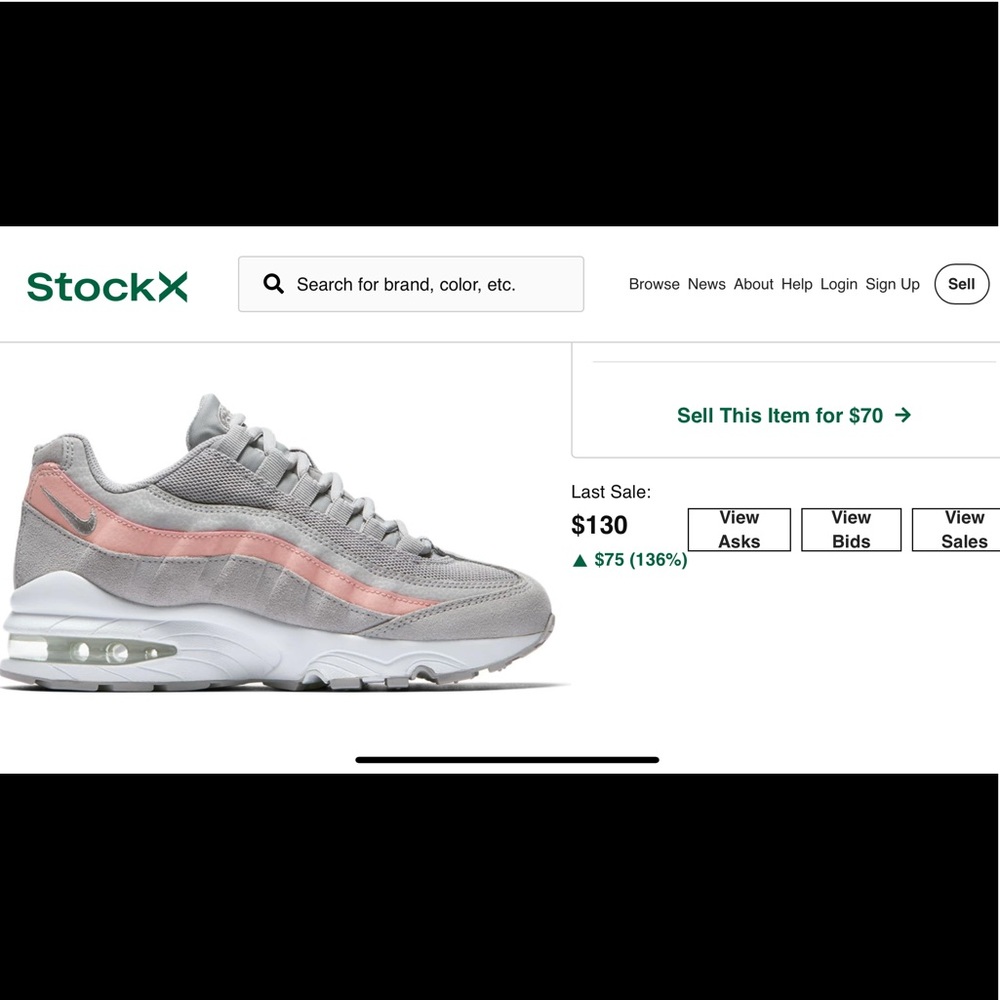 Nike Air Max 95
Atmosphere Grey Bleached Coral(GS)
